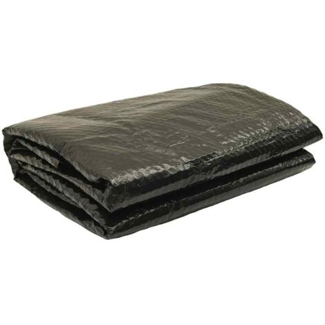 Cubierta de piscina PE negra 381 cm vidaXL