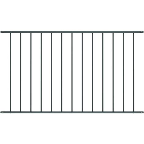 Panel de valla de acero con recubrimiento en polvo, 1,63 x 1,25 m, antracita vidaXL