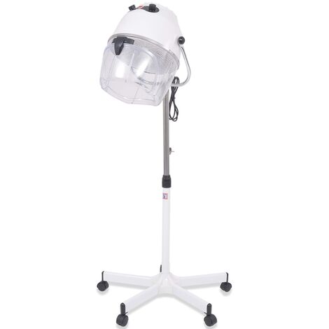 vidaXL Secador de casco de peluquería blanco 180 cm - Blanco
