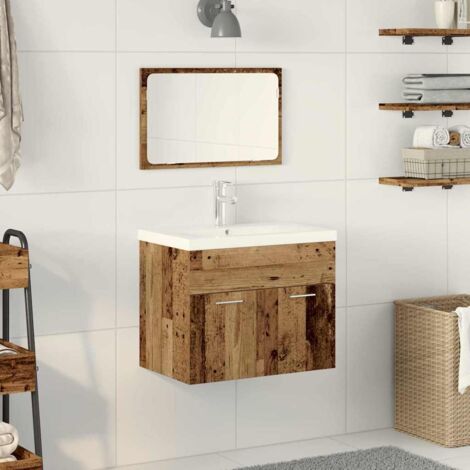 Mueble de Cuarto de Baño con cajón Madera de ingeniería vidaXL