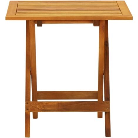Mesa para terraza bistró madera maciza de acacia 46x46x47 cm vidaXL