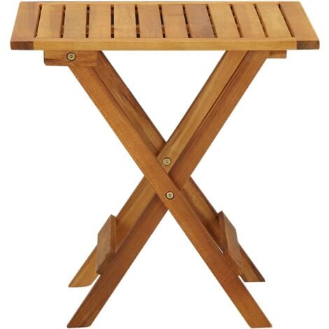 Mesa para terraza bistró madera maciza de acacia 46x46x47 cm vidaXL