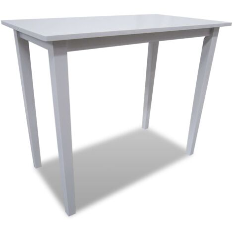 Mesa alta de madera blanca vidaXL