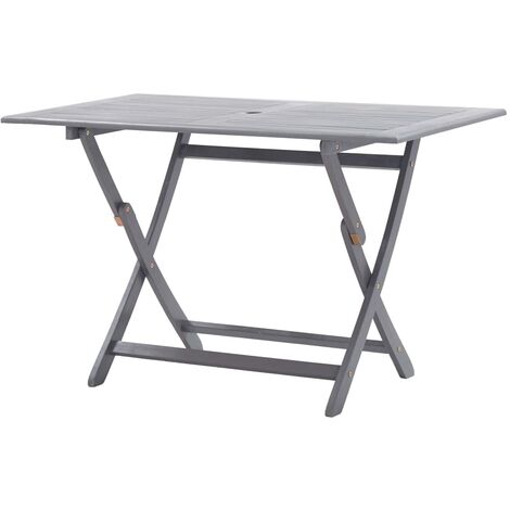 Mesa plegable de jardín madera maciza de acacia 120x70x75 cm vidaXL