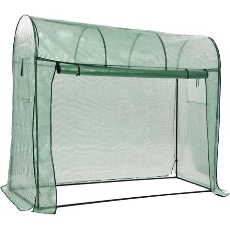 Invernadero con puerta con cremallera 200x80x170 cm vidaXL