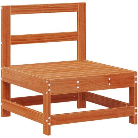 Sofá Medio de Jardín Pino macizo Marrón Cera 62 x 62 x 70,5 cm vidaXL
