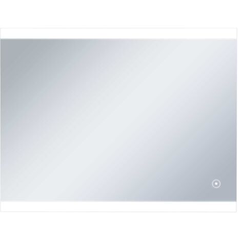 Espejo de pared de baño con LED y sensor táctil 80x60 cm vidaXL
