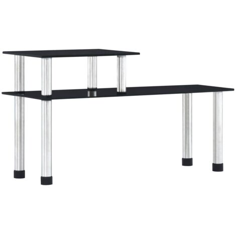 Estantería de cocina vidrio templado negro 45x16x26 cm vidaXL