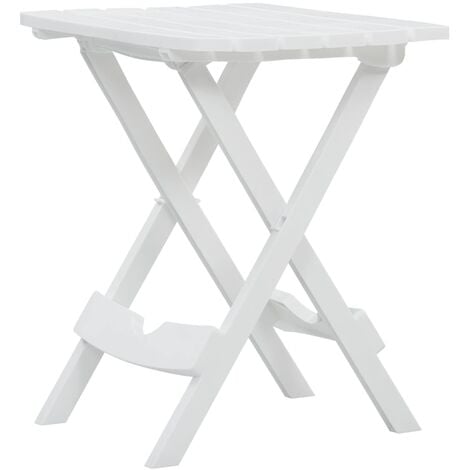Mesa de jardín plegable blanco 45,5x38,5x50 cm vidaXL