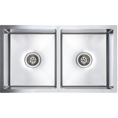 Lavabo Cocina Hecho A Mano Fregadero Camper VidaXL Fregadero De Cocina Hecho A Mano Acero Inoxidable 70 X 44 X 20 Cm Fregadero Cocina Mueble Debajo Lavabo