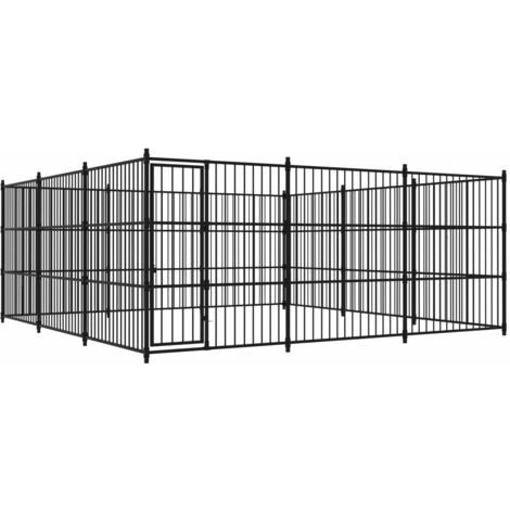 Perrera de exterior 450x450x185 cm vidaXL
