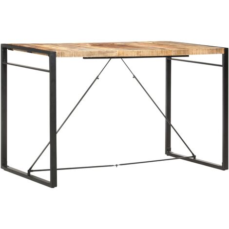 Mesa alta de cocina de madera maciza de mango 180x90x110 cm vidaXL