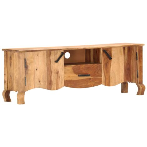 Mueble de TV madera maciza 115x30x42 cm vidaXL (1/6)