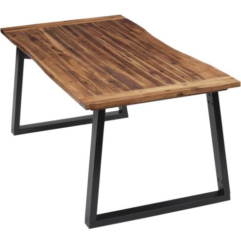 Mesa de comedor madera maciza de acacia 180x90 cm vidaXL