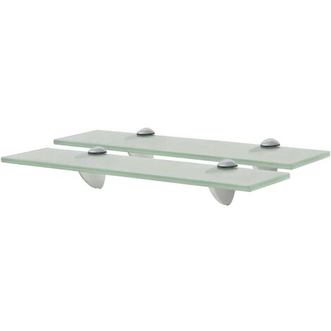 Estantes flotantes 2 unidades vidrio 8 mm 40x10 cm vidaXL