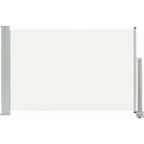 Toldo lateral retráctil de jardín color crema 60x300 cm vidaXL