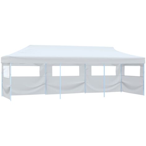 Carpa de fiestas pop-up plegable con 5 paredes blanco 3x9 m vidaXL (1/5)