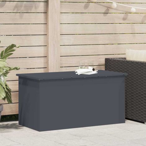 Caja de Almacenamiento Exterior Antracita 100 x 50,5 x 50 cm vidaXL