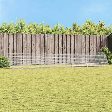 Jaula para pollos Plateado 650 x 100 x 85 cm Acero Galvanizado vidaXL