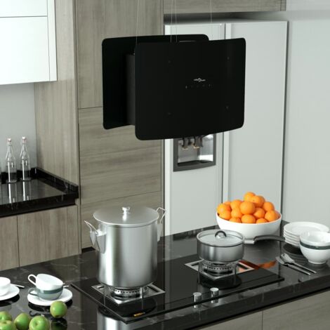 Campana extractora colgante táctil LCD vidrio templado vidaXL