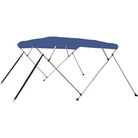 Toldo Bimini de 4 arcos azul 243x180x137 cm vidaXL
