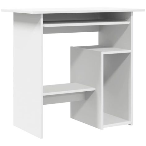 Escritorio de madera contrachapada blanco 80x45x74 cm vidaXL