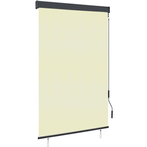 Estor enrollable de exterior color crema 120x250 cm vidaXL