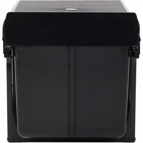 Kesser® Cajón telescópico Cajón de cocina Armario de cocina Cesta extraíble  Armario extraíble Extracción total Cajón 2x 60cm - Schwarz (de)