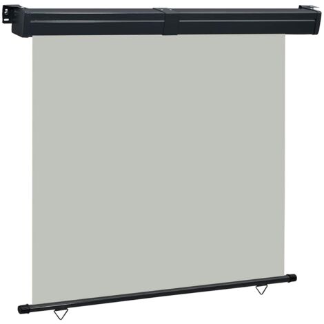 Toldo lateral de balcón gris 165x250 cm vidaXL