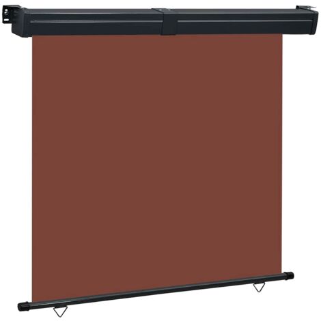 Toldo lateral de balcón marrón 165x250 cm vidaXL