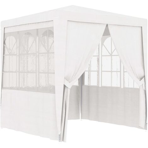 Carpa profesional fiestas con paredes blanco 90 g/m² 2,5x2,5 m vidaXL