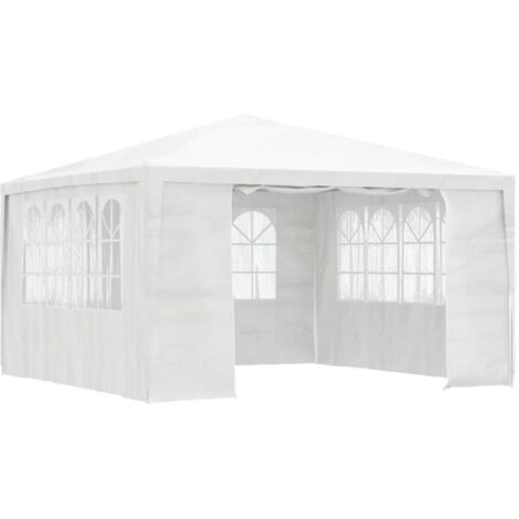 Carpa profesional para fiestas con paredes blanco 90 g/m² 4x4 m vidaXL