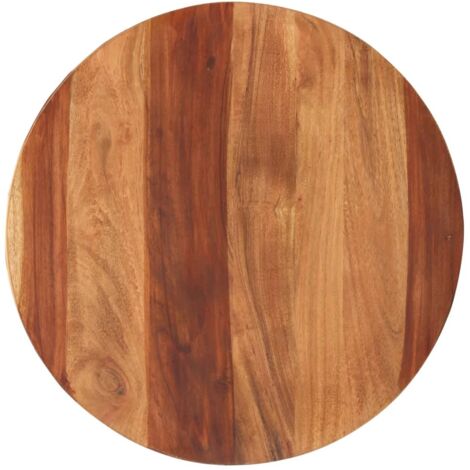 Tablero de mesa redonda madera maciza de acacia 25-27 mm 50 cm vidaXL