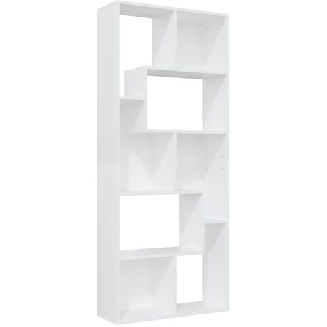 Estantería librería madera contrachapada blanco 67x24x161 cm vidaXL