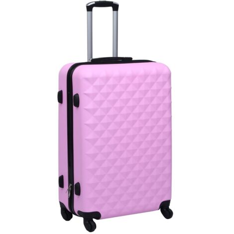 vidaXL Maleta rígida con ruedas ABS rosa - Rosa