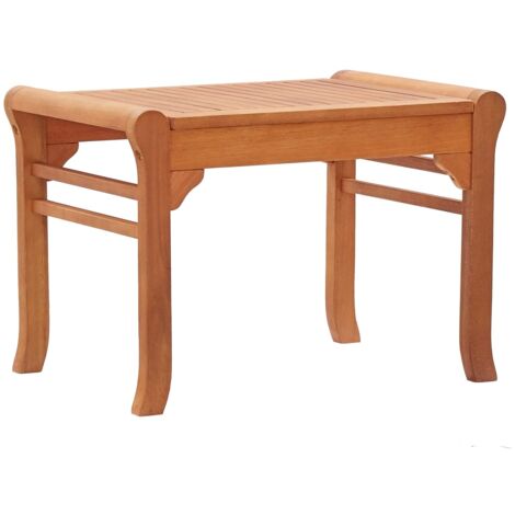 Banco de jardín madera maciza de eucalipto 64 cm vidaXL