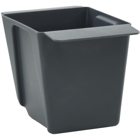 Cajas de flores para palets Euro 12 pcs Gris 13,5 x 9 x 9,5 cm vidaXL