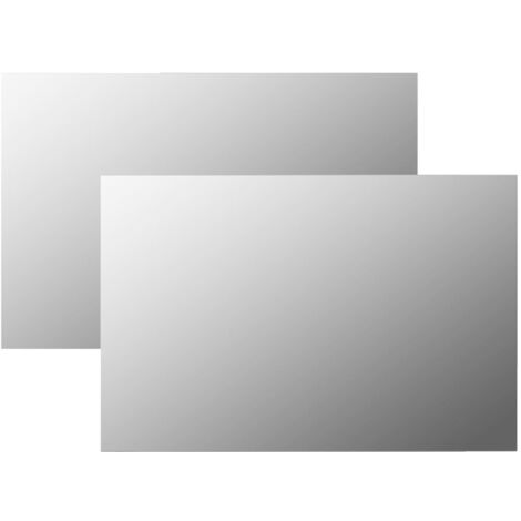 Espejos de pared rectangulares 2 unidades vidrio 60x40 cm vidaXL