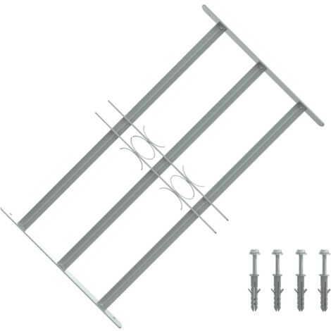 Reja de seguridad ajustable ventana con 3 barras 500-650 mm vidaXL