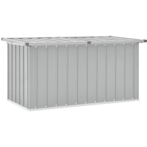 Caja de almacenaje para jardín gris 129x67x65 cm vidaXL