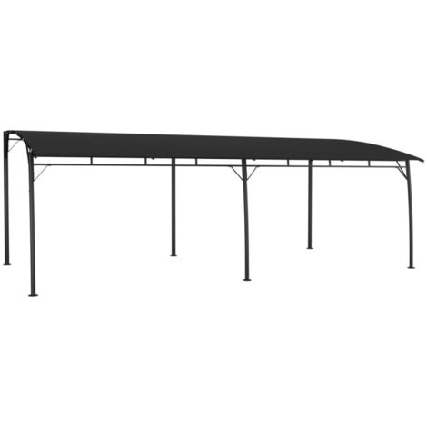 Toldo parasol de jardín gris antracita 6x3x2,55 m vidaXL