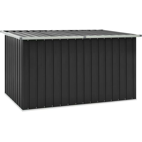 Caja de almacenaje para jardín gris antracita 171x99x93 cm vidaXL