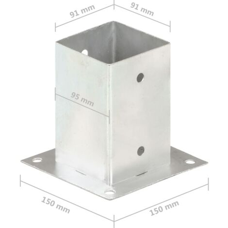Cubiertas De Faldón Para Postes De Cerca De Plástico ABS - 6 Piezas, 40x60 Mm, Reemplazo Decorativo - WATIIFUFU