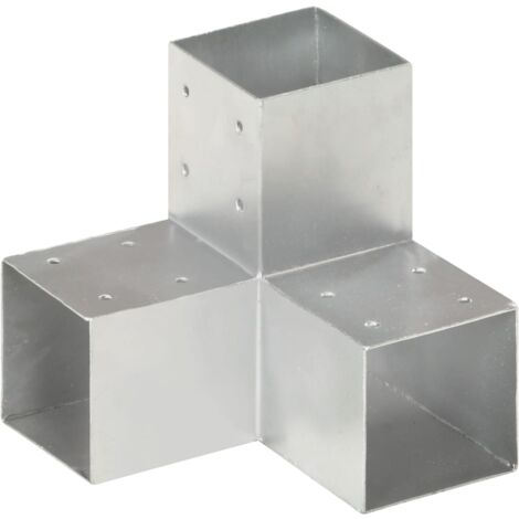 Conectores de postes en forma de Y metal galvanizado 91x91 mm vidaXL