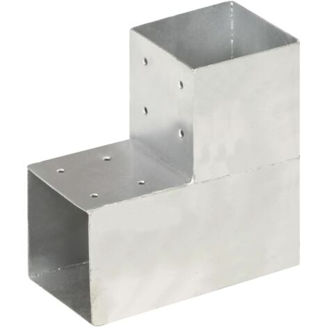 Conector de postes en forma de L metal galvanizado 101x101 mm vidaXL