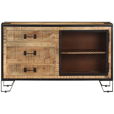 Aparador de madera maciza de mango en bruto 100x31x60 cm vidaXL