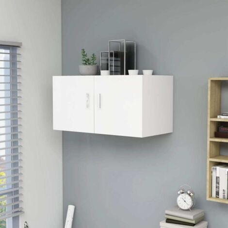Armario de pared madera contrachapada blanco 80x39x40 cm vidaXL