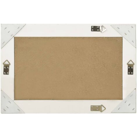Espejo de pared estilo barroco blanco 60x40 cm vidaXL