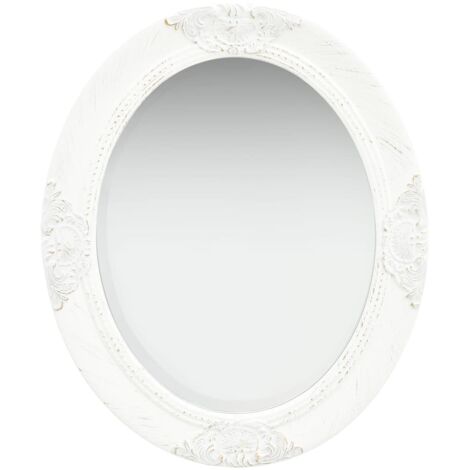 Espejo de pared estilo barroco blanco 50x60 cm vidaXL