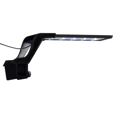 Luz LED para acuario con abrazadera azul y blanco 25-45 cm vidaXL